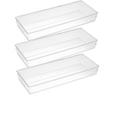 ihomecooker Conjunto de cajón transparente 3 piezas para ordenar cubiertos.