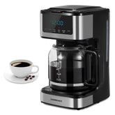Ihomekee Cafetera de goteo 12 tazas para oficina y hogar, ideal para grupos