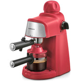 Ihomekee CM6810 frente con taza, espresso rápido y fácil de preparar.