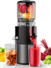 IIUIPI extractor de jugos con tolva para frutas enteras.