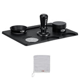 IKAPE tampers para espresso kit negro 6 en 1 para consistencia y crema equilibrada.