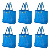 Bolsa FRAKTA IKEA azul frente para compras diarias