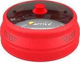 EZY ACTIVE Cubierta Plegable para Microondas Roja – Vidrio y Silicona, Apta Lavavajillas