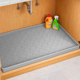 Jin&Bao Alfombrilla impermeable para fregadero 34x22 pulgadas | Protector de gabinetes de silicona