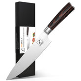 Cuchillo imarku 8" con hoja de alto carbono para cortes precisos y duraderos.