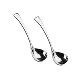 IMEEA Cucharón de salsa con acabado espejo, ideal para servir con estilo.