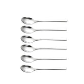 Cucharas demitasse IMEEA de acero 304 con brillo, ideales para espresso diario.