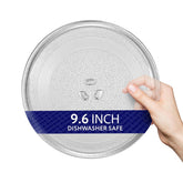 IMPRESA placa vidrio microondas 9.6 pulgadas: uso estable y duradero para cocinar.