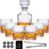 INFTYLE decantador whisky 1000ml, botella clara que preserva aromas y facilita servir.