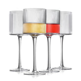 INSETLAN copas de vino cuadradas, juego de 4, ideales para cenas elegantes.