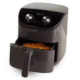 Instant Pot Essentials 4QT Air Fryer vista frontal para crujir con menos aceite.