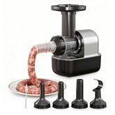 Intermain rellena salchichas con tres tubos, ideal para salchichas caseras y consistentes.