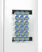 IntreLife soporte magnético para cápsulas, capacidad de 24 cápsulas y vista clara de sabores
