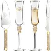 iooiluxry juego cuchillo pastel: cuchillo elegante para cortar pastel en la boda