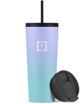 IRON °FLASK Vaso Clásico 24oz exterior algodón de azúcar, diseño elegante y duradero.