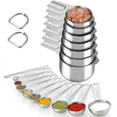 isheTao juego de tazas y cucharas medidoras para medir con precisión en la cocina
