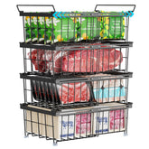 iSPECLE contenedores para congelador extensibles que se ajustan a 10–20 ft³ para ordenar alimentos.