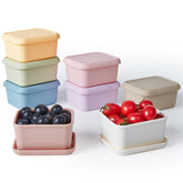ISSEVE conjunto de merienda 8oz con tapas, ideal para meriendas sin derrames