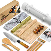 ISSEVE Sushi Bazooka Kit, vista del set completo para hacer sushi en casa.