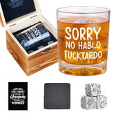 Ithmahco vaso de whisky con la frase divertida, ideal para romper el hielo.