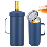 Itslife enfriador-vino 2-en-1 mantiene la botella fría para degustaciones al aire libre.