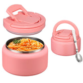 Itslife termo para niños con tapa-cierre-hebilla, ideal para transportar comidas sin fugas en la mochila.