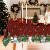 IVAPUPU mantel navideño para mesa, protege superficies y crea ambiente festivo