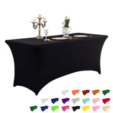 IVAPUPU mantel rectangular estirable 6ft negro listo para eventos elegantes