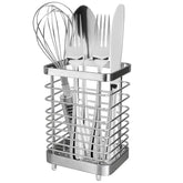 IWNTWY porta-utensilios de acero inoxidable para secar y organizar cubiertos.