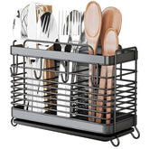 IWNTWY porta utensilios en acero inoxidable para organizar cubiertos.