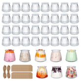 Jaisie.W frascos de vidrio 4 oz con tapas y etiquetas, ideales para regalos