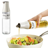 Dispensador JANSSE para aceite de vidrio 500 ml con diseño abatible sin goteo