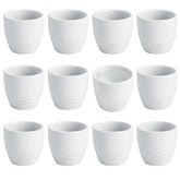 JapanBargain: juego de 12 tazas de sake de porcelana blanca, ideal para servir en cenas.