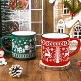 JarThenaAMCS tazas-navidad-dos-piezas, ideal para desayunos festivos.