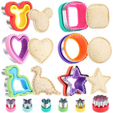 Jaystate cortadores sándwich 12 piezas, ideal para loncheras escolares.