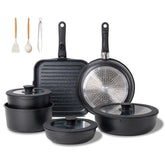JEETEE set de 25 piezas para ahorro de espacio en cocina ordenada y versátil