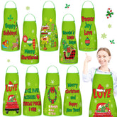 JenPen delantal navidad 9 piezas ajustables para toda la familia, protección y estilo.