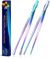 Pinzas de cocina JETKONG 12 pulgadas arcoiris para manipular alimentos con precisión.