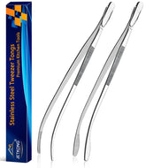 Pinzas de cocina curvadas JETKONG de 12 pulgadas, agarre seguro para manipular alimentos