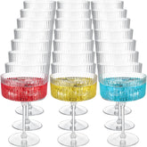 Copas Jingmore martini onduladas de 10 onzas, elegantes para eventos.