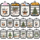 Jingmore set de 12 guantes para ollas con bolsillo, ideal para manipular ollas calientes.