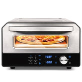Horno JIPPCL en primer plano con interior iluminado para cocción uniforme.
