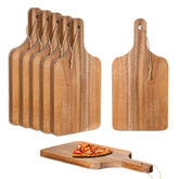 Tabla JJUNW de acacia con asa, duradera y práctica para cortar.