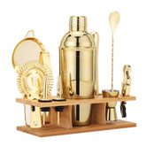 JNWINOG set de coctel dorado con coctelera 25oz para cócteles en casa