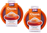 Joie contenedor cebollas estirado naranja, mantiene frescas por más tiempo en la nevera.
