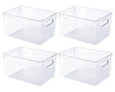 JollyPack conjunto de 4 bandejas claras para ver el contenido fácilmente