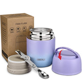 JOOPETALK termo-almuerzo 17oz de acero inoxidable mantiene la comida caliente o fría.