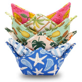 JounLoin Bowl Cozy conjunto de 6 cubiertas para tazón en microondas protege tus manos.