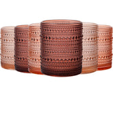 Vaso JOVGANK Venus Vintage Hobnail de 12oz con textura beaded para agua
