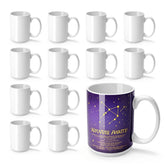 Tazas Joyclub sublimación 15 oz, blanco con asa para decoraciones y regalos